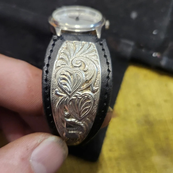 GENEVA Quartz With a SilverToned accented leather strap main image 12